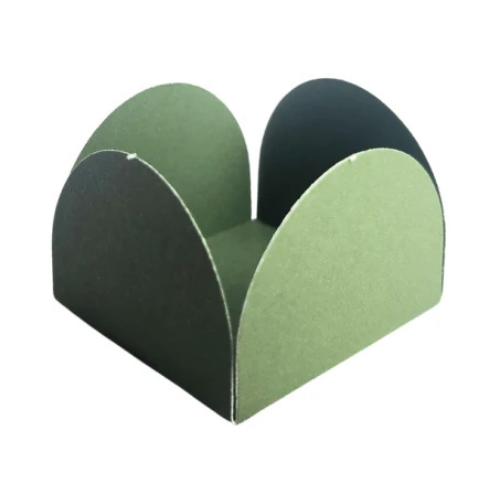 Porta Forminha 4 pétalas Verde Eucalipto NC Toys - Pacote com 50UN