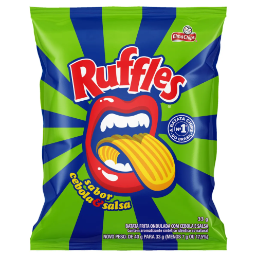 Batata Ruffles Cebola e Salsa - Pacote com 33G