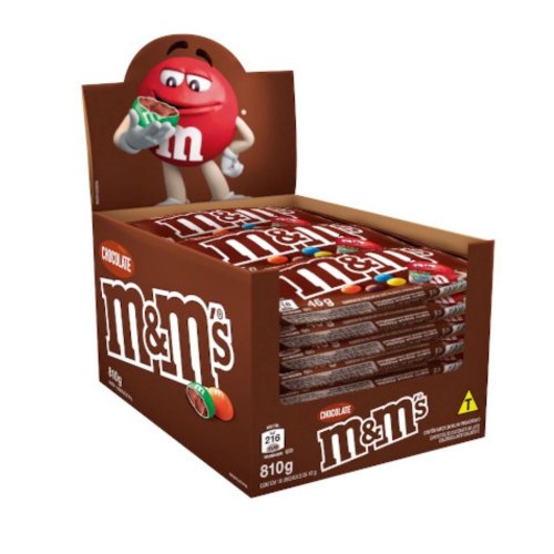 Confeito M&Ms de Chocolate ao Leite - Display com 810G