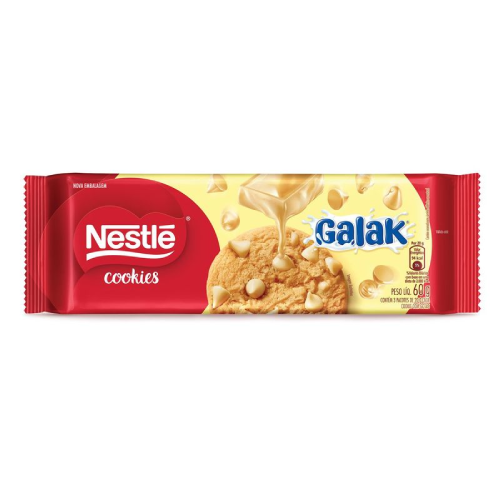 Cookie Nestlé Galak com Gotas - Embalagem com 60G