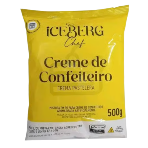 Mistura em pó para Creme de Confeiteiro Iceberg - Pacote com 500G