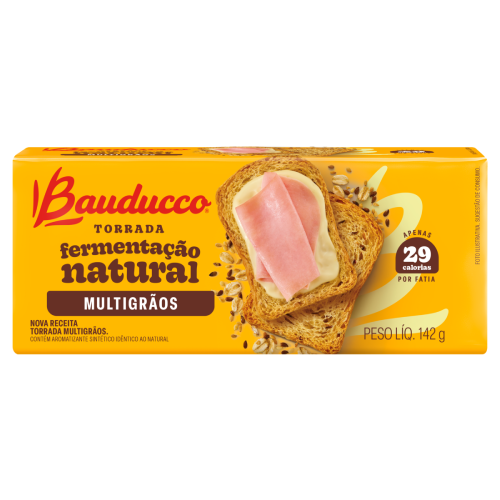 Torrada Multigrãos Bauducco - Pacote com 142G