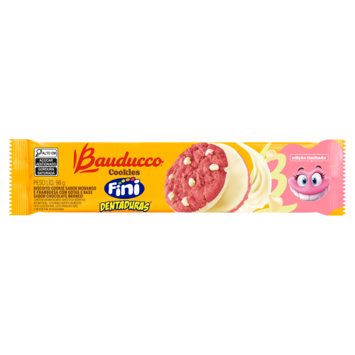 Cookie Sabor Fini Dentaduras Bauducco - Pacote com 96G