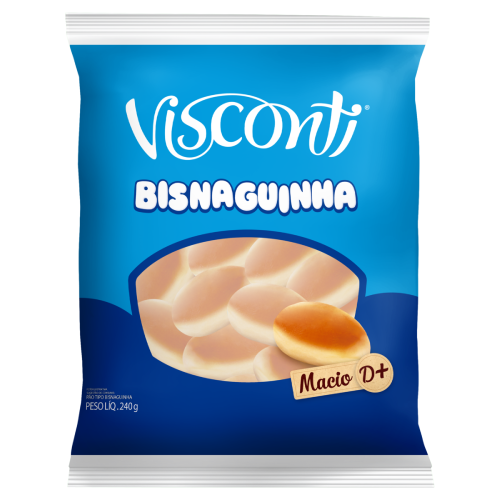 Bisnaguinha Tradicional Visconti - Pacote com 240G