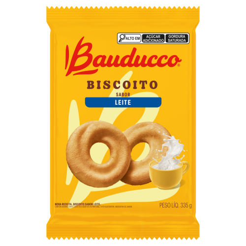 Biscoito Sabor Leite Bauducco - Pacote com 335G