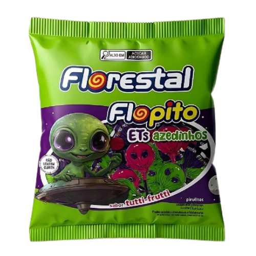 Pirulito ETs Azedinho Sabor Tutti-Frutti - Pacote com 400G