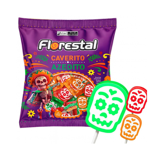 Pirulito Caverito Azedito Florestal - Pacote com 300G