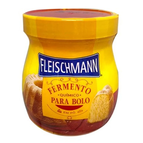 Fermento Químico em Pó Para Bolo Fleischmann - Pote com 100G