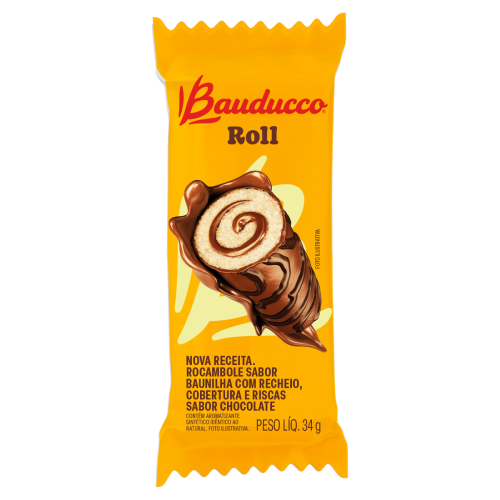Rocambole Roll Bauducco - Pacote com 34G