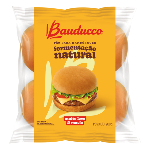 Pão para Hambúrguer Bauducco - Pacote com 200G
