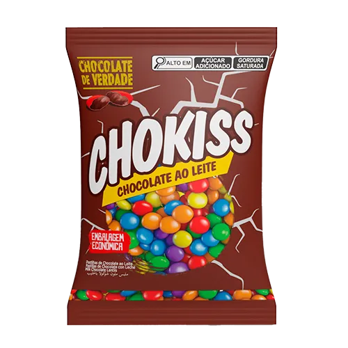 Confete Chokiss Chocolate ao Leite - Pacote com 1KG