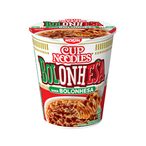 Cup Noodles Sabor Bolonhesa - Pote com 72G