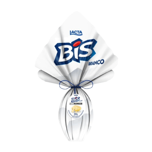 Ovo de Páscoa Lacta Bis Branco 234G