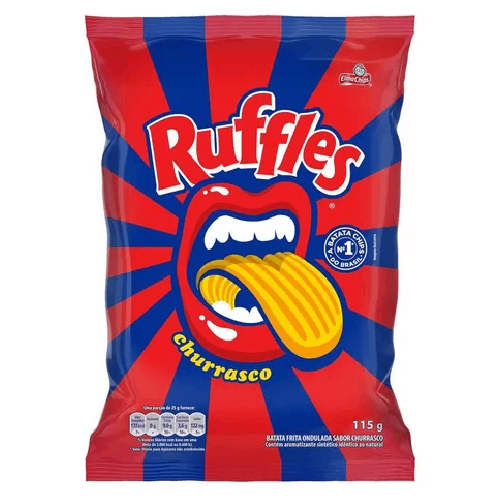 Batata Ruffles Churrasco - Pacote com 115G