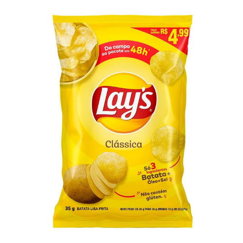 Batata Lay´s Clássica - Pacote com 35G