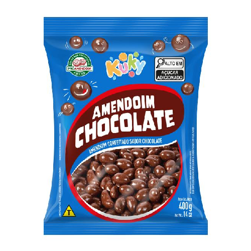 Amendoim Kuky Sabor Chocolate - Pacote com 400G