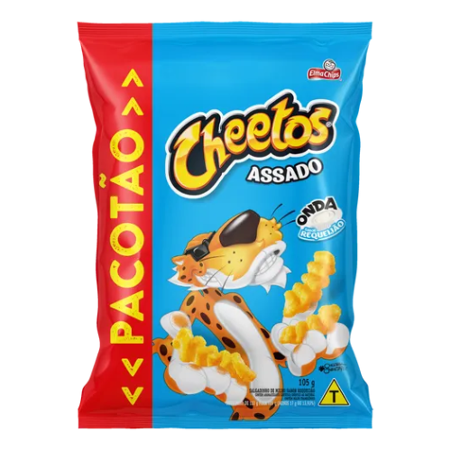 Salgadinho Cheetos Onda Sabor Requeijão - Pacote com 105G