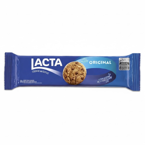 Cookies Lacta Ao Leite - Embalagem com 80G