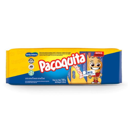 Paçoca Paçoquita Zero Açúcar - Embalagem com 144G