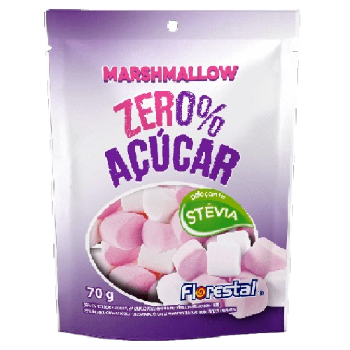 Marshmallow Florestal Zero Açúcar - Embalagem com 70G
