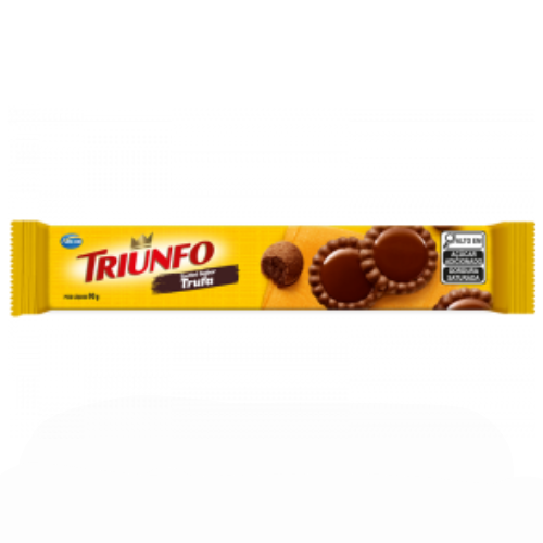Biscoito Arcor Triunfo Tortini Recheado Sabor Trufa - Embalagem com 90G