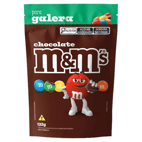 Confeito de Chocolate M&M´s - Embalagem com 132G