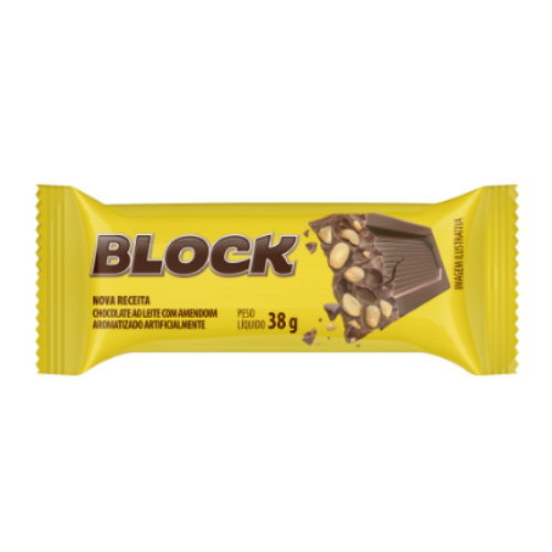 Chocolate Arcor Block - Embalagem com 38G