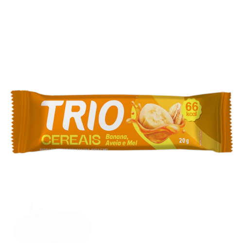 Barra Trio Banana, Aveia e Mel - Embalagem com 20G