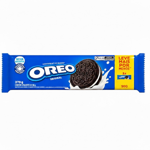 Biscoito Recheado Oreo Sabor Original - Pacote com 270G