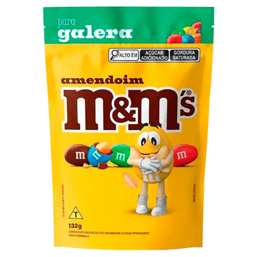 Confeito M&M´s de Chocolate com Amendoim - Embalagem com 132G