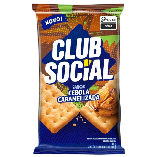 Biscoito Club Social Cebola Caramelizada - Embalagem com 141G