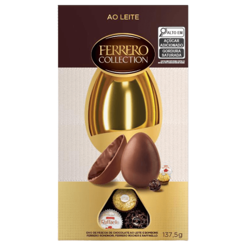 Ovo de Páscoa Ferrero Collection ao Leite Box 137,5G