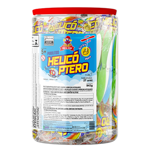 Pirulito Psicodélico Helicóptero - Pote com 945G