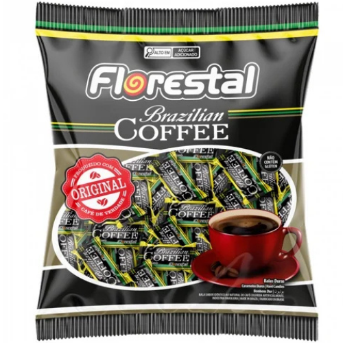 Bala Dura Florestal Brazilian Coffee - Embalagem com 500G