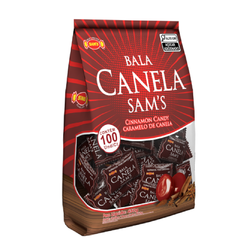Bala Dura Sam´s Sabor Canela - Embalagem com 450G