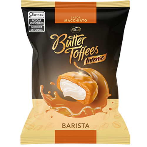 Bala Butter Toffees Intense Sabor Caramel Macchiato - Embalagem com 400G