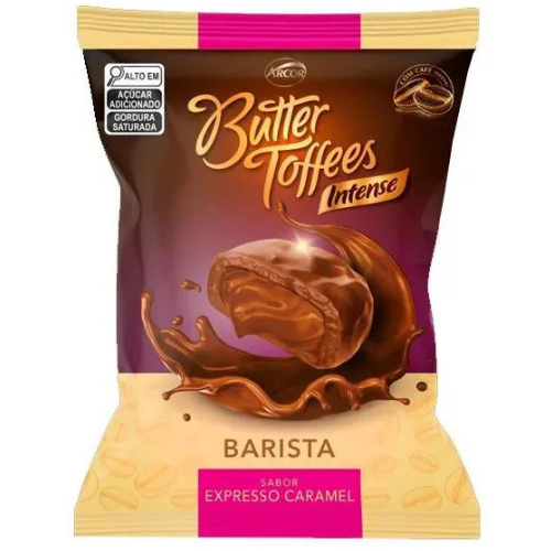 Bala Butter Toffees Intense Sabor Expresso Caramel - Embalagem com 400G