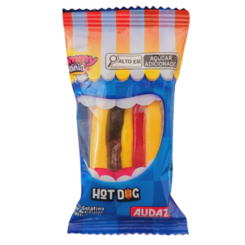 Gelatina Gummy Mania Hot Dog - Embalagem com 15G