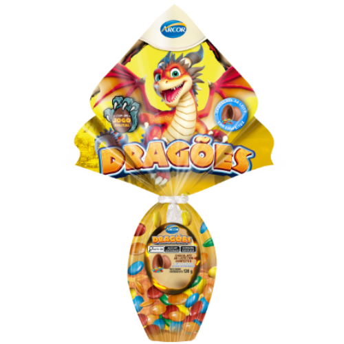 Ovo de Páscoa Arcor Dragões 120G