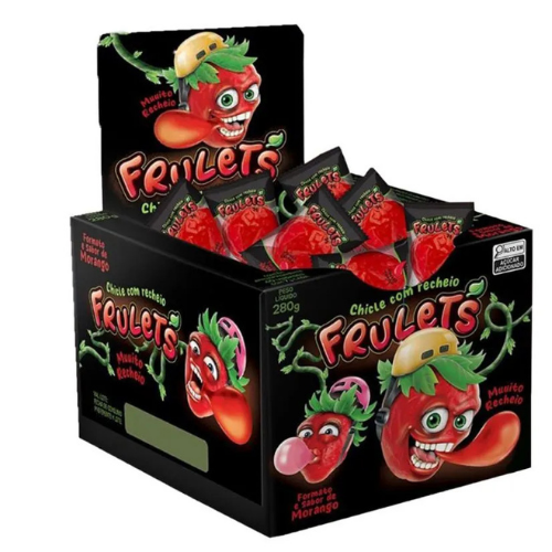 Chiclete Frulet´s Morango - Embalagem com 280G