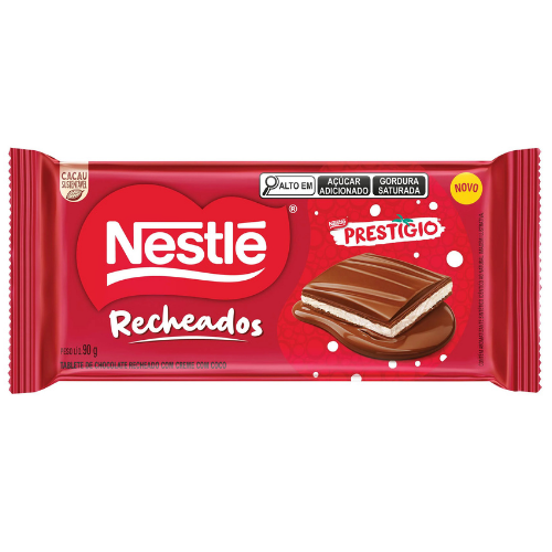 Chocolate Recheado Nestlé Prestígio - Embalagem com 90G