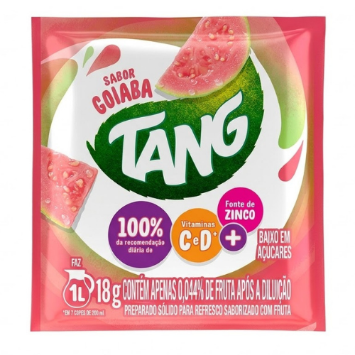 Refresco em Pó Tang Sabor Goiaba - Embalagem com 18G
