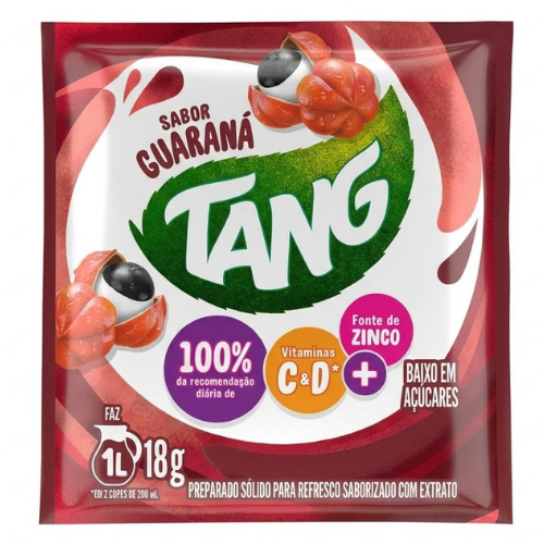 Refresco em Pó Tang Sabor Guaraná - Embalagem com 18G
