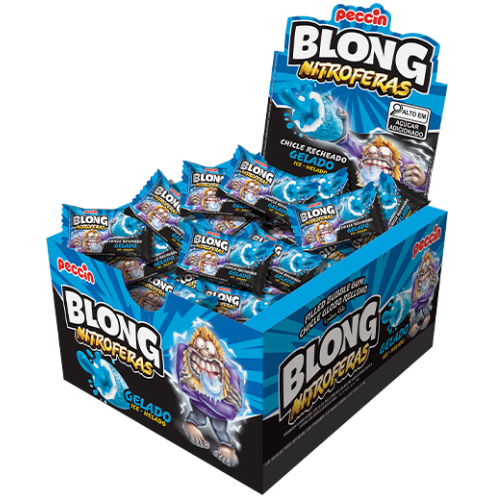 Chiclete Blong Nitroferas Gelado - Embalagem com 200G