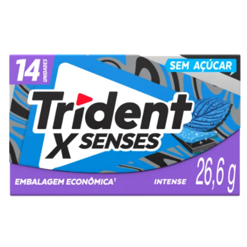 Chiclete Trident  X Senses - Embalagem com 26,6G