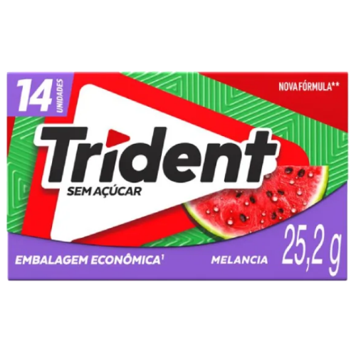 Chiclete Trident Sabor Melancia - Embalagem com 25,2G