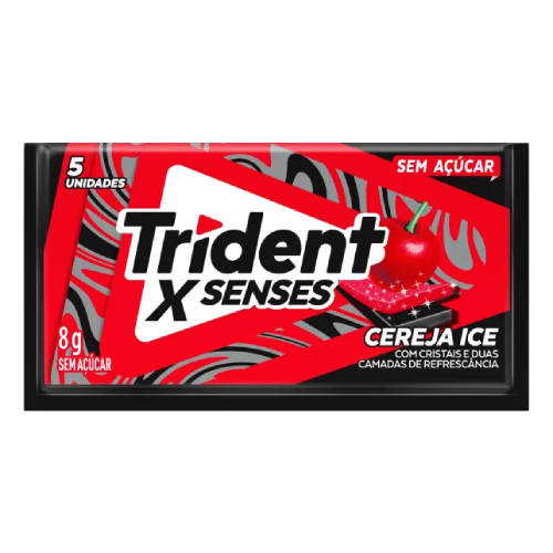 Chiclete Trident Sabor Cereja Ice - Embalagem com 8G