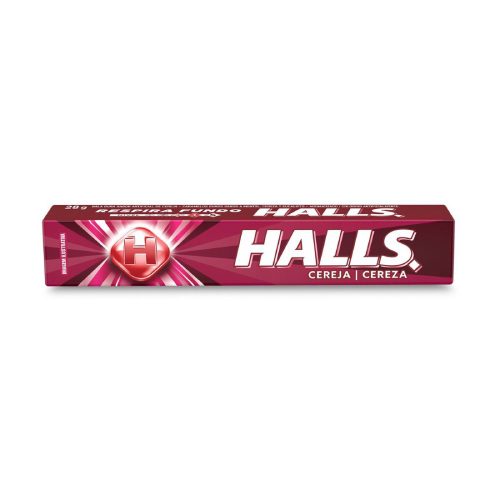 Bala Halls Sabor Cereja - Embalagem com 28G