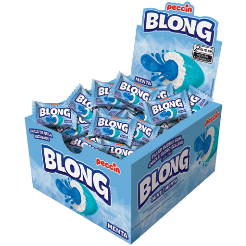 Chiclete Blong Sabor Menta - Embalagem com 200G