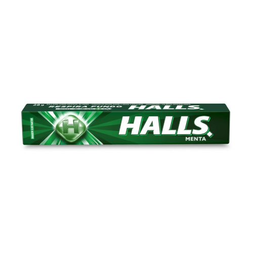 Bala Halls Sabor Menta - Embalagem com 28G